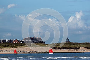 Cabourg coast in Normandy