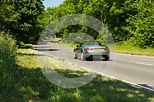 Cabriolet on a road