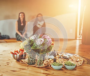 Cacao ceremony, heart opening medicine. Ceremony space.