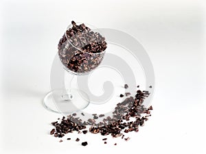 Cacao Nibs in Small Glass