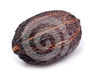Cacao pod isolated
