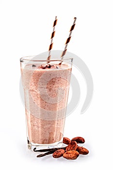 Cacao vanilla bean icy smoothie