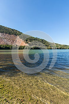 Caccamo lake in Italy