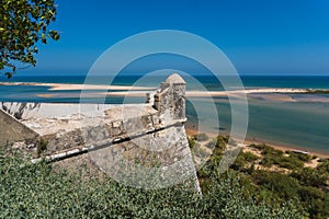 Cacela velha old fishermen village in algarve portugal. Summer time photo