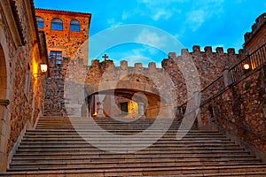 Caceres Arco de la Estrella arch in Spain photo