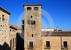 Caceres, Extremadura, Spain. Medieval tower.