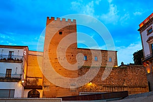 Caceres Plaza Mayor Extremadura of Spain