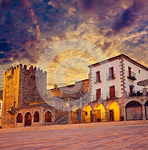 Caceres Plaza Mayor Extremadura of Spain photo