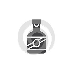 Cachaca bottle vector icon