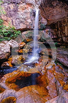 Cachoeira Da Primavera, Spring Waterfall, Chapada Diamantina National Park, Lencois, Bahia, Brazil, South America
