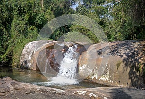 Cachoeira da Toca Waterfall - Ilhabela, Sao Paulo, Brazil photo