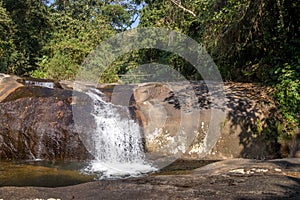 Cachoeira da Toca Waterfall - Ilhabela, Sao Paulo, Brazil photo