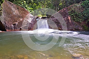 Cachoeira do pocao de Maromba Deep well waterfall, Maringa, Ri photo