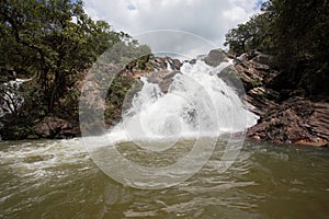 Cachoeira Santa Maria waterfall Goias Brazil photo