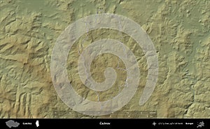 Cachrov outlined, Czechia. Physical