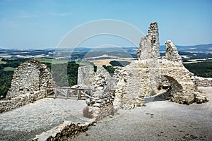 Cachtice castle, Slovak republic, central Europe, architectural