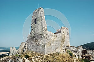 Cachtice castle in summer, Slovak republic