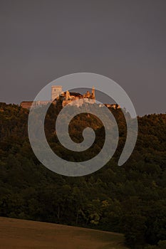 Cachtice ruins in West Slovakia