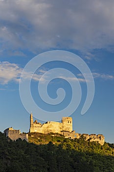 Cachtice ruins in West Slovakia