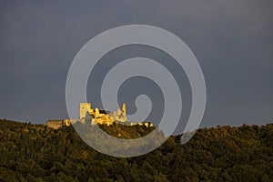 Cachtice ruins in West Slovakia