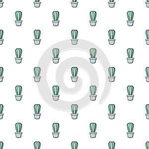 Cactoideae cactus pattern seamless