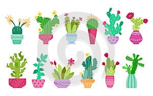 Cactus clipart set - vector