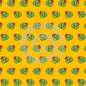 Cactus - emoji pattern 54