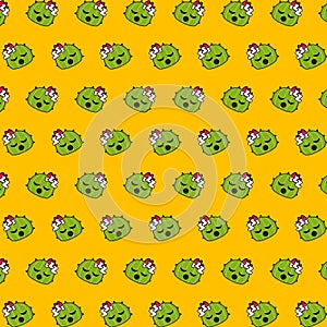 Cactus - emoji pattern 35 photo