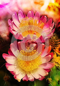 Cactus flower blossom