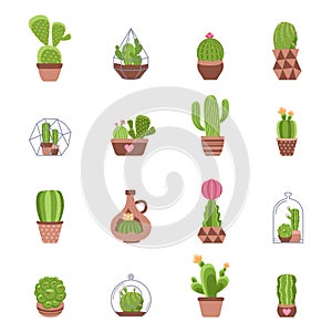 Cactus Icons Set