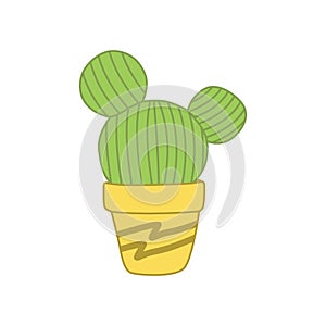 Cactus Illustration Vector Doodle Art Style