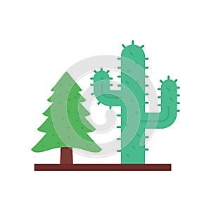 Cactus Line Style vector icon which can easily modify or edit