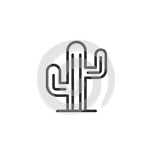 Cactus outline icon