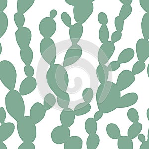 Cactus pattern in watercolor style
