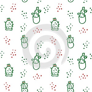 Cactus Seamless Pattern Design | Cac Series