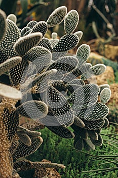 Cactus with white torns front view