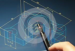 Cad blueprint photo