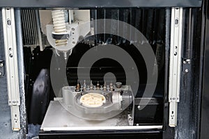CAD/CAM dental machinery in dental laboratory