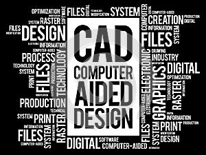 CAD - Computer Aided Design word cloud