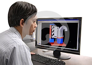 CAD Engineer at work