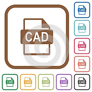 CAD file format simple icons