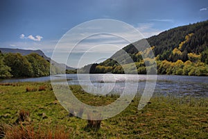 The cadair idris mountain range in snowdonia