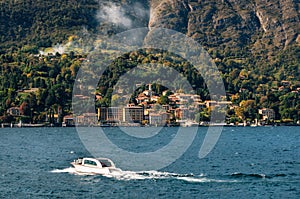 Cadenabbia on coast of Como lake, Italy.