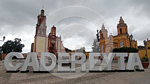 Cadereyta Quertaro, Mexico - Oct 27 2016: Magical Mexican town, in the state of Quertaro, in Mexico, the main square photo