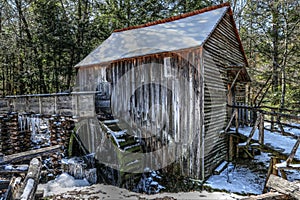 Cades Cove Grist Mill In Winter