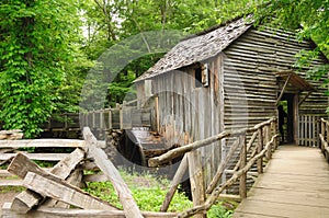 Cades Cove gristmill photo