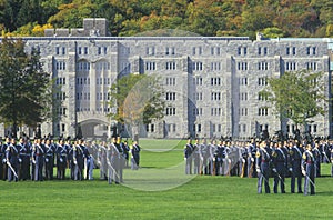 Cadets in Formation, West Point Military Academy, West Point, New York