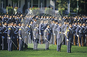 Cadets in Formation, West Point Military Academy, West Point, New York