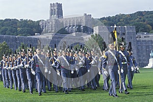 Cadets Marching in Formation