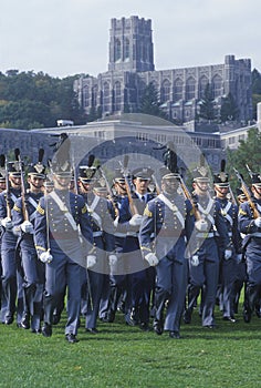 Cadets Marching in Formation